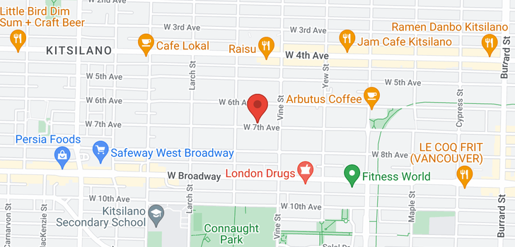 map of 2347 W 7TH AVENUE